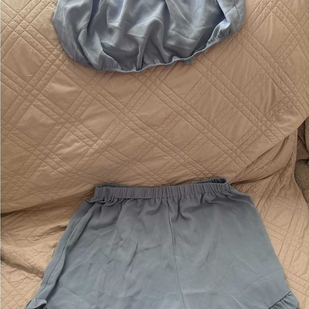 Light Blue Two-Piece Lounge Set